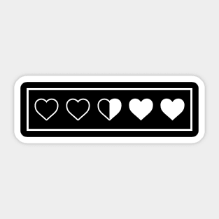 Heart Filled Pattern By Minimal DM Sticker